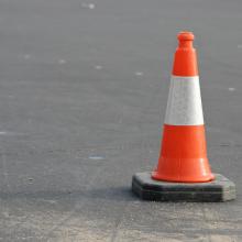 A traffic cone